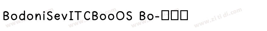 BodoniSevITCBooOS Bo字体转换